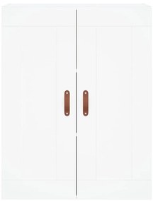 vidaXL Ντουλάπι Λευκό 69,5x34x180 εκ. από Επεξεργασμένο Ξύλο