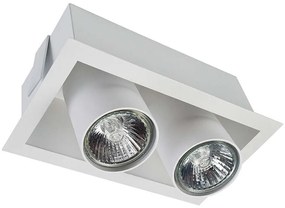 Φωτιστικό Οροφής - Σποτ Eye Mod 8938 Χωνευτό 2xGU10 35W White Nowodvorski Μέταλλο