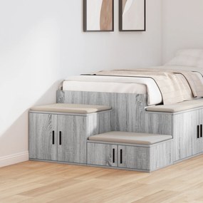 vidaXL Ντουλάπα Αποθήκευσης Γκρι Sonoma 108x41x40 εκ. Επεξεργασμένο ξύλο