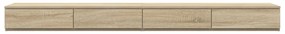 vidaXL Συρτάρια Κρεβατιού Σονούμα Δρυς 180x36,5x16,5 εκ Επεξεργασμένου Ξύλου