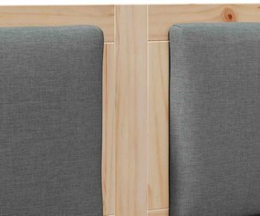 vidaXL Κεφαλάρι Άλλο Καφέ 140 cm Μασίφ ξύλο πεύκου