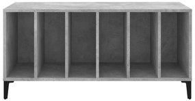 vidaXL Δισκοθήκη Γκρι Σκυροδέματος 100x38x48 εκ. Επεξεργασμένο Ξύλο