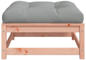 vidaXL Υποπόδιο Κήπου με Μαξιλάρι από Μασίφ Ξύλο Ψευδοτσούγκας