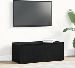 vidaXL Ντουλάπι TV 80x34x30 εκ. Μαύρη Οξυά Επεξεργασμένο Ξύλο