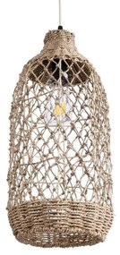 Φωτιστικό Οροφής Κρεμαστό Ecuador 02116 Boho 1xE27 IP20 23x50cm Beige GloboStar