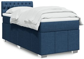 ΚΡΕΒΑΤΙ BOXSPRING ΜΕ ΣΤΡΩΜΑ ΜΠΛΕ 90X190 ΕΚ.ΥΦΑΣΜΑΤΙΝΟ 3286936