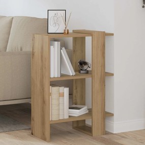 vidaXL Ράφι Βιβλίων 2 επιπέδων 52 x 25 x 71,5 εκ Επεξεργασμένο ξύλο