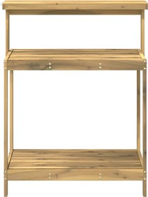 vidaXL Εξωτερικός Πάγκος Φυτείας 86,5 x 48,5 x 106 εκ Λευκό