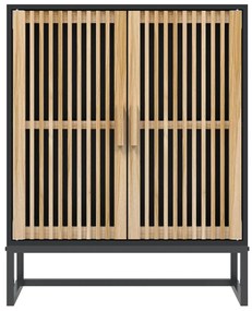 vidaXL Συρταριέρα Μαύρη 60 x 30 x 75 εκ. από Επεξεργασμένο Ξύλο