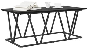 vidaXL Τραπέζι Καφέ Μαύρο Δρυς 100x50x40 εκ. Φτιαγμένο από ξύλο και μέταλλο