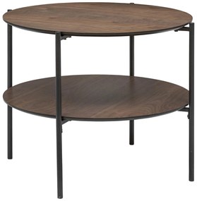 Τραπέζι Σαλονιού (Φ63.2x52) A-S Kemi Walnut 197756Α