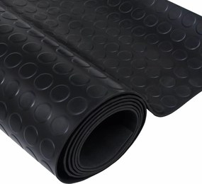 vidaXL Μάτ δαπέδου Μαύρο 1 x 2 m Λάστιχο