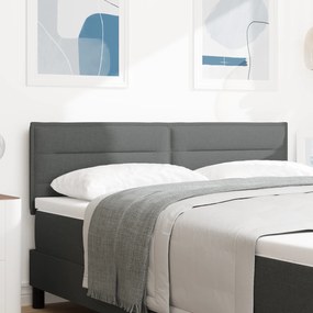 vidaXL Κεφαλάρι Σχεδίασης Γραμμών Σκούρο Γκρι 140 εκ Υφασμάτινο