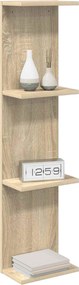 vidaXL Ράφι Τοίχου 2 pcs Sonoma Δρυς 25 x 15 x 100 εκ