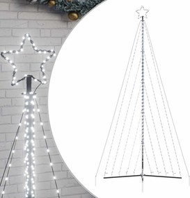 vidaXL Χριστουγεννιάτικο δέντρο LED 570 LED Ψυχρό Λευκό 399 εκ.