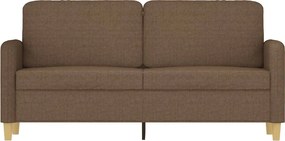 vidaXL Καναπές Διθέσιος Καφέ 140 εκ. Υφασμάτινος