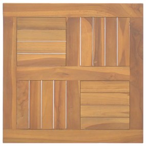 VidaXL Επιφάνεια Τραπεζιού Τετράγωνη 50 x 50 x 2,5 εκ. Μασίφ Ξύλο Teak