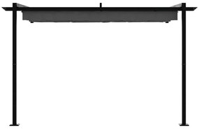 vidaXL Κιόσκι Ανθρακί 300 x 300 x 200 cm Πολυεστέρας