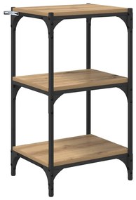 vidaXL Βιβλιοθήκη artisan δρυς 40 x 33 x 70.5 εκ. Επεξεργασμένο ξύλο
