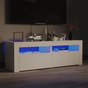 vidaXL Έπιπλο Τηλεόρασης με LED Λευκό 120x35x40 εκ.