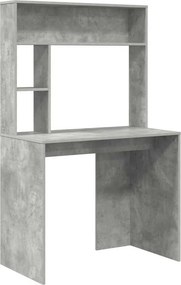 vidaXL Γραφείο Σκυρόδεμα Γκρι 91 x 50 x 149 cm Επεξεργασμένο Ξύλο