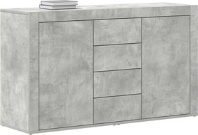 vidaXL Πλαϊνό γραφείο Σκυρόδεμα Γκρι 120 x 36 x 69 εκ