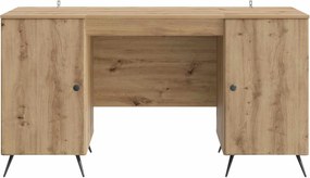 vidaXL Γραφείο Artisan Δρυς 142,5 x 50 x 75 εκ. Επεξεργασμένο Ξύλο