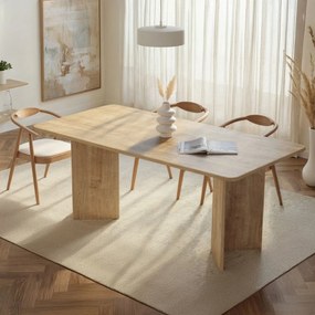 Τραπέζι Τραπεζαρίας Μέλι Δρυς FLIPES 180x90x75