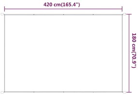 Τέντα Κάθετη Ανοιχτό Πράσινο 180 x 420 εκ. από Ύφασμα Oxford - Πράσινο