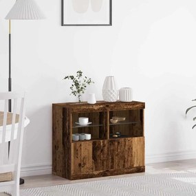 vidaXL Πλαϊνό γραφείο Καφέ 81 x 37 x 67 εκ. Επεξεργασμένο ξύλο