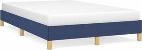 vidaXL Πλαίσιο κρεβατιού χωρίς στρώμα μπλε 120x200cm ύφασμα