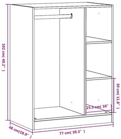 ΝΤΟΥΛΑΠΑ ΧΡΩΜΑ SONOMA ΔΡΥΣ 77 X 48 X 102 ΕΚ. ΑΠΟ ΜΟΡΙΟΣΑΝΙΔΑ 840809