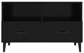 vidaXL Έπιπλο Τηλεόρασης Μαύρο 80 x 36 x 50 εκ. από Επεξεργασμένο Ξύλο