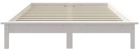vidaXL Πλαίσιο Κρεβατιού Λευκό 180x200εκ. Μασίφ Ξύλο Πεύκου Super King