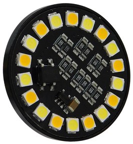 GloboStar 76111 Λάμπα G4 LED SMD 2835 5W 600lm 120° DC 12V Back Pin CCT Θερμό 2700 K έως Ψυχρό 6000K Change by On/Off