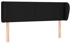 Κεφαλάρι με Πτερύγια Μαύρο 147 x 23 x 78/88 εκ. Υφασμάτινο 3116864