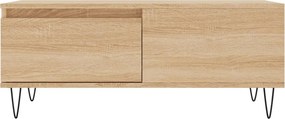 vidaXL Τραπεζάκι Σαλονιού Sonoma Δρυς 90x50x36,5 εκ. Επεξεργασμ. Ξύλο