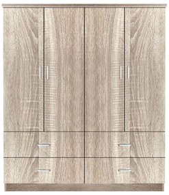Ντουλάπα ArteLibre AMAZON LILY Φυσικό Χρώμα 160x50x180cm-14370015