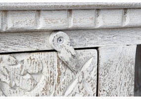 Τηλεόραση DKD Home Decor 8424001858347 Μέταλλο Λευκό Ξύλο από Μάνγκο 160 x 40 x 65 cm