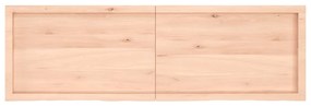 vidaXL Ράφι Τοίχου 160x50x(2-6) εκ. από Ακατέργαστο Μασίφ Ξύλο Δρυός
