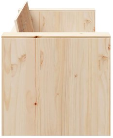 vidaXL Καναπές Κήπου Καφέ 134 x 60 x 62 cm Μασίφ ξύλο πεύκου