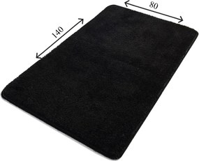 Acrylic Bathmat Havai - Black (80 x 140) Black
