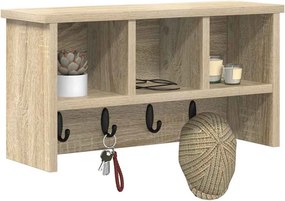 vidaXL Τοίχου Κρεμάστρα Δρύς Sonoma 50 x 16 x 26 εκ