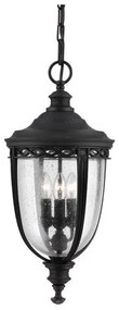 Κρεμαστό Φωτιστικό Οροφής 3xE14 Φανάρι 62cm IP44 English Bridle Elstead Lighting-FE-EB8-L-BLK-Μαύρο FE-EB8-L-BLK
