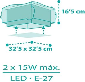 Mermaids πλαφονιέρα οροφής (63446)