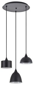 Φωτιστικό Οροφής Adept Flex 77-8955 35x35x300cm 3xE27 60W Black Homelighting