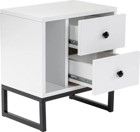 Nightstand Glimmer - White, Black White
Black