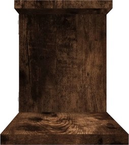 vidaXL Ράφι Τηλεόρασης Επιτοίχιο Καπν. Δρυς 125x18x23 εκ Επεξεργ. Ξύλο