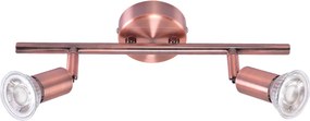 Σποτ Δίφωτο Homelighting Saba 77-3547 Copper