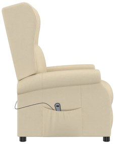 vidaXL Πολυθρόνα Ανακλινόμενη Ηλεκτρική Ανάκλιση Αν. Γκρι Υφασμάτινη